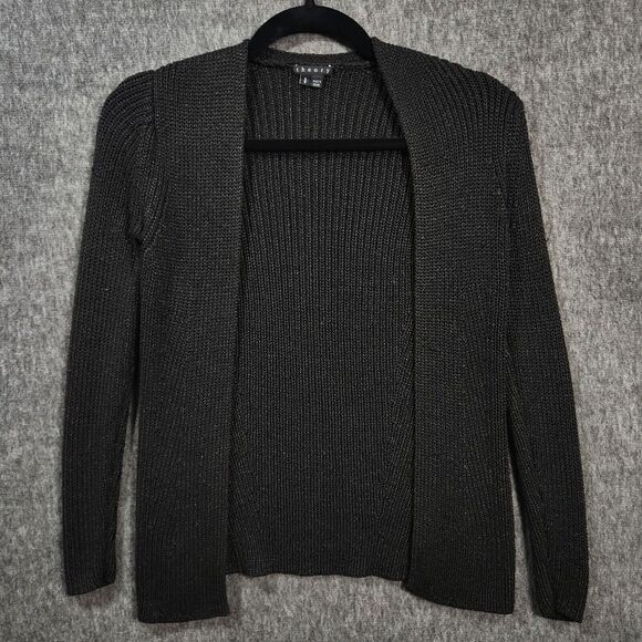 Theory Sweaters - Theory Womens Open Front Cardigan Black Size S